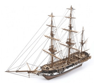 Barco de madera HMS Beagle Occre sin velas
